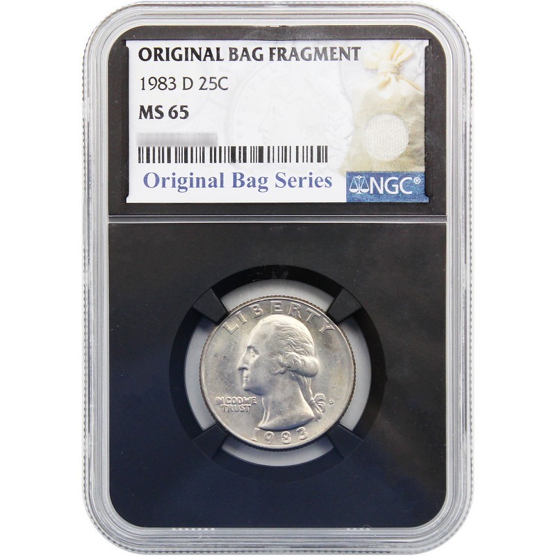 1983-D Washington Quarter NGC MS65 Black Core Original Bag Series