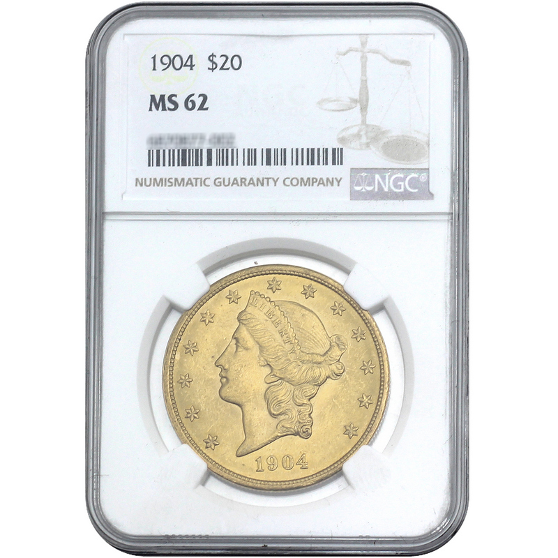 1901(M34)一圓銀貨　NGC MS62 1901 $10 Dollars Liberty Gold Coin Eagle Coronet MS-62 NGC
