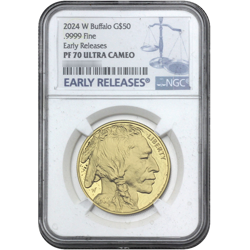 2024 Gold Buffalo 1oz BU Coin PF70 UC ER NGC | SilverTowne
