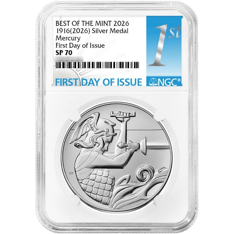 2026 Best of the Mint Mercury Dime Set NGC SP70 FDOI | SilverTowne
