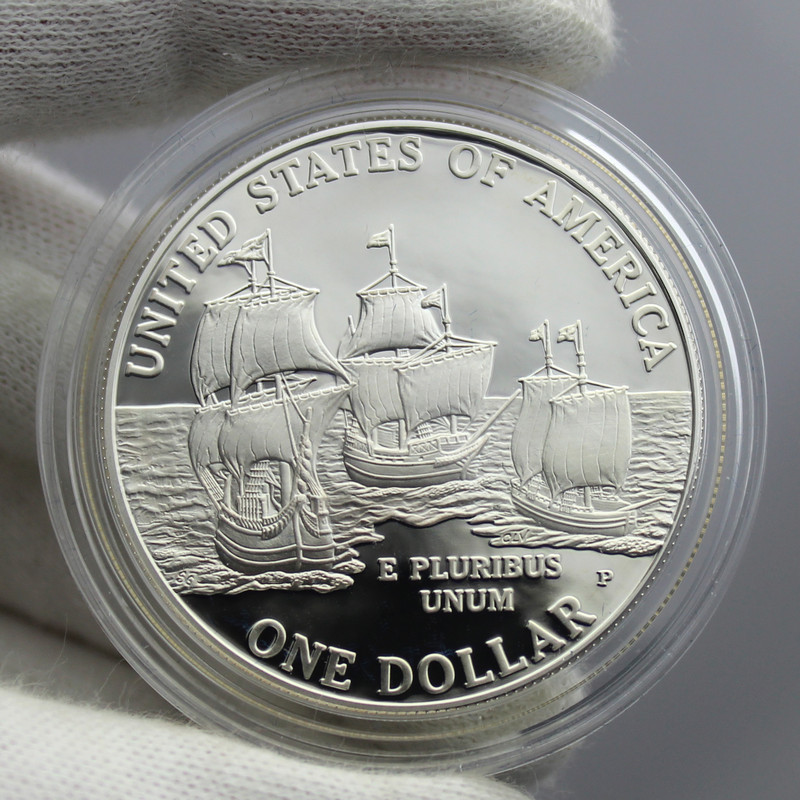 SilverTowne - 2007 P Jamestown 400th Anniversary Silver Dollar PF