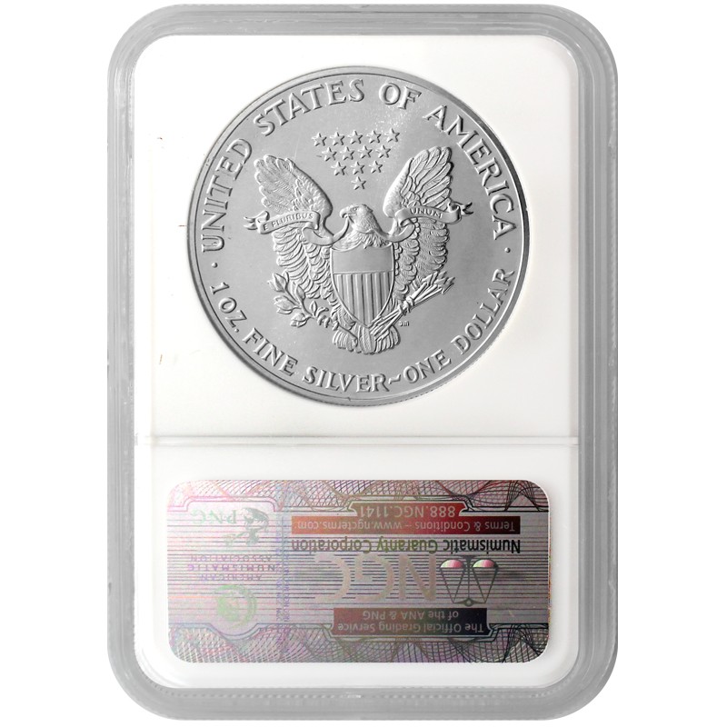 SilverTowne - 1987 Silver American Eagle MS69 NGC Brown Label