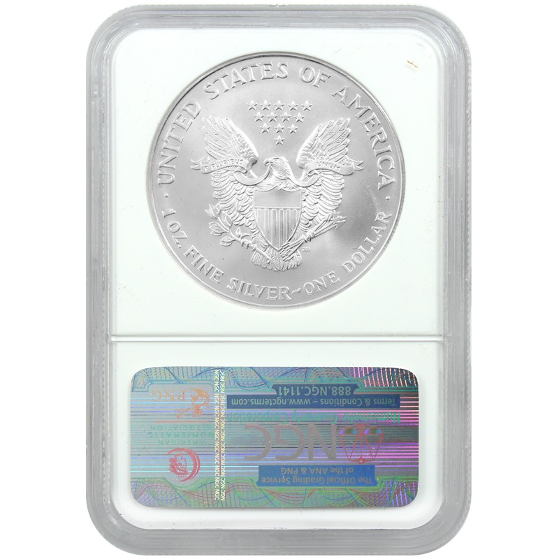 SilverTowne - 1999 Silver American Eagle MS69 NGC Brown Label