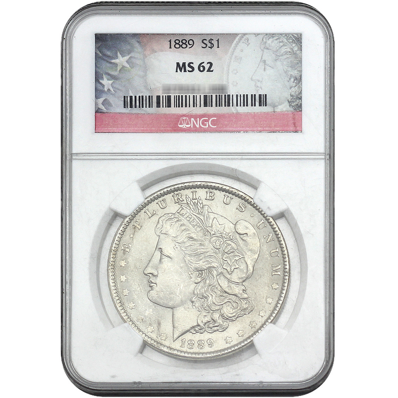 1889 Morgan Silver Dollar MS62 NGC | SilverTowne