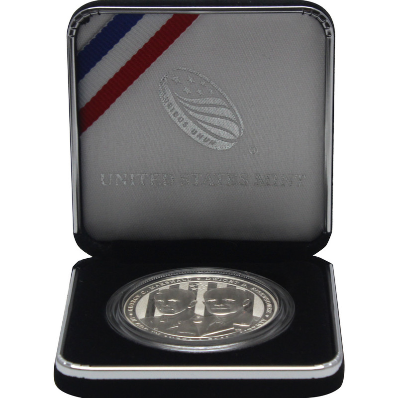SilverTowne - 2013 P 5-Star Generals Marshall/Eisenhower Silver