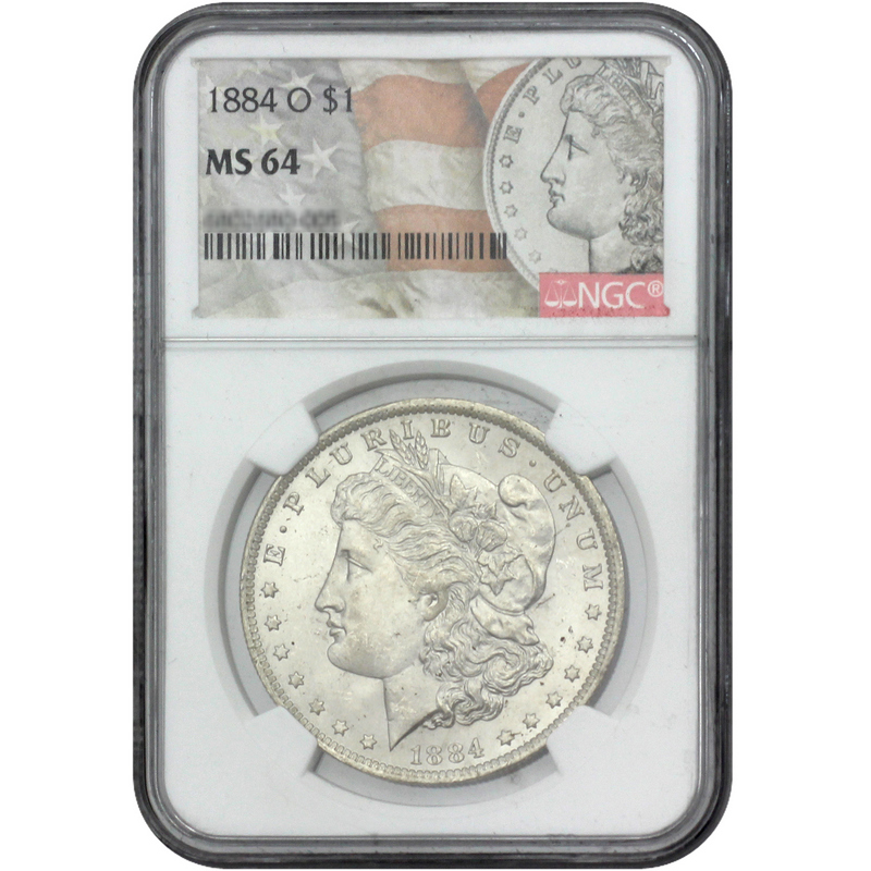 1884 O Morgan Silver Dollar MS64 NGC | SilverTowne