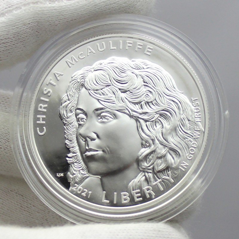 2021P Christa McAuliffe Silver $ PF | SilverTowne