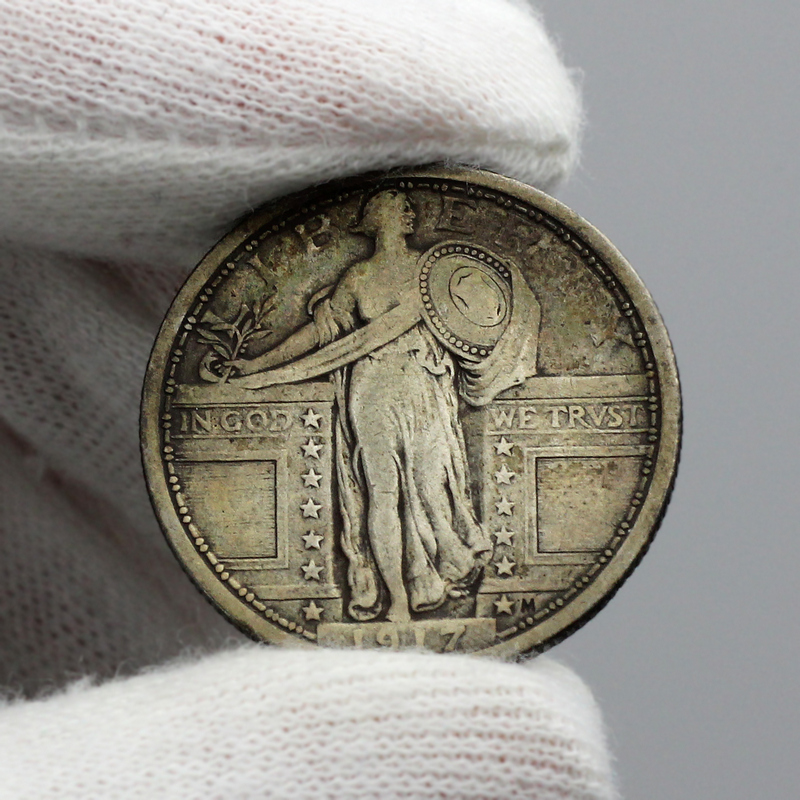 1917 Type 1 Standing Liberty Quarter G/VG 90% Silver | SilverTowne