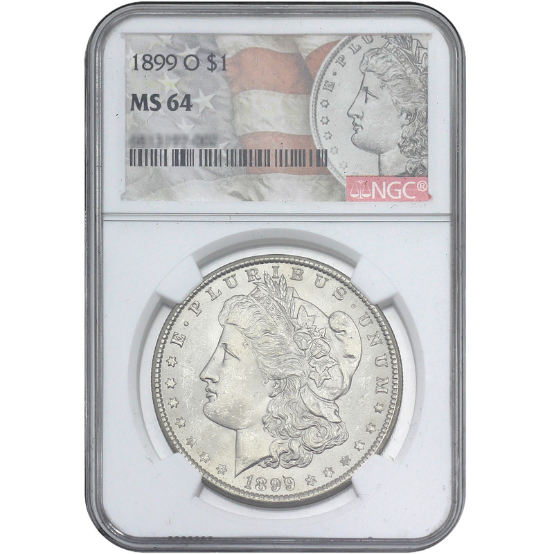 1899年 アメリカ モルガンダラー銀貨 NGC MS64 1899 O Morgan Silver Dollar MS64 NGC | SilverTowne