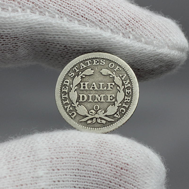 1857 O Liberty Seated Half Dime G/VG | SilverTowne