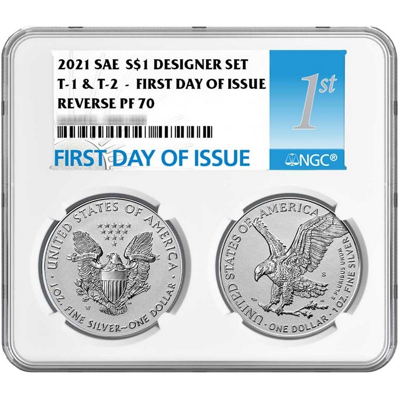 2021 Reverse Proof SAE TY-1 TY-2 PF70 FDI NGC Multiholder| SilverTowne