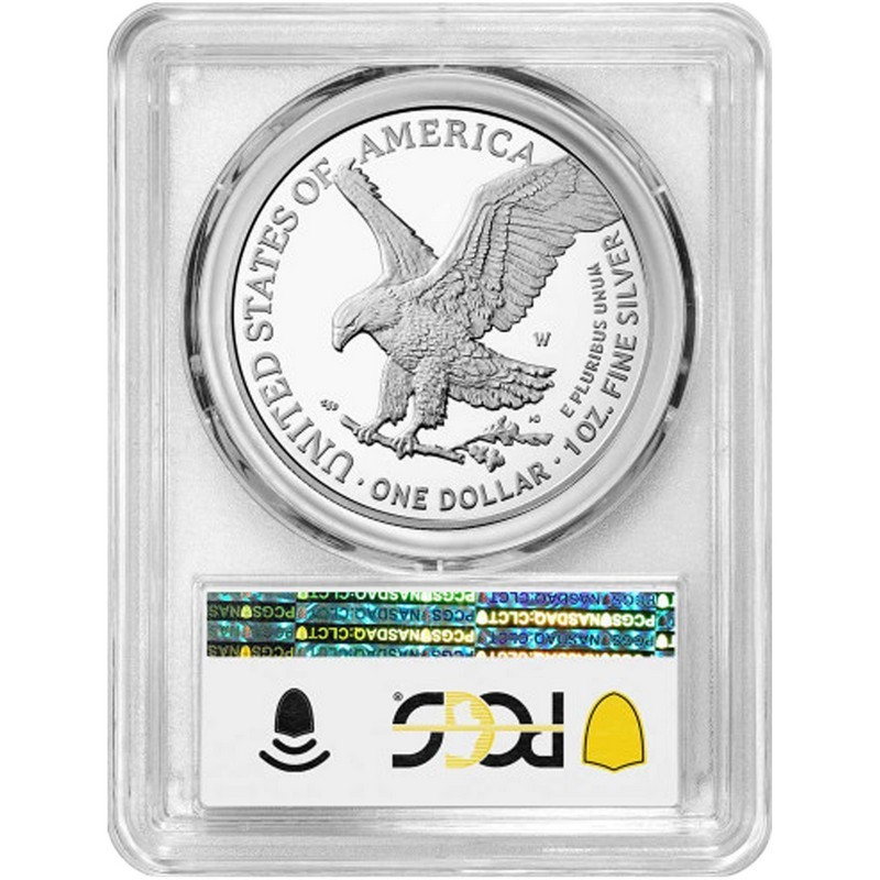 【最終値下げ】 2022年 アメリカ イーグル 銀貨 PCGS PR70DCAM 2023 SAE PR70 DCAM FS PCGS Flag Label | SilverTowne