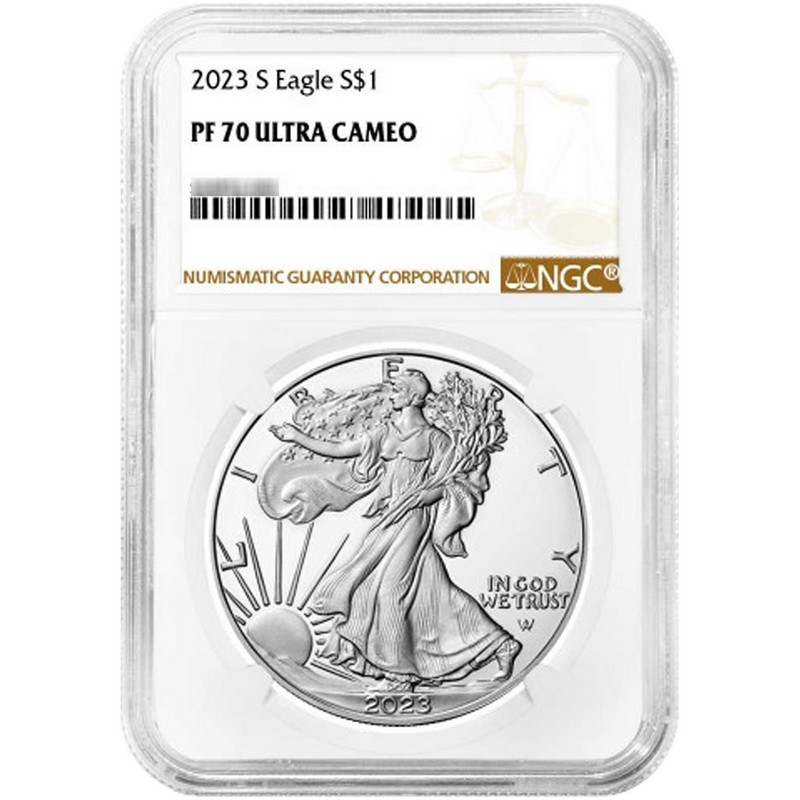2023S SAE PF69UC NGC Brown Label | SilverTowne
