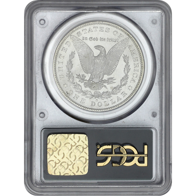 1879年　アメリカモルガン銀貨　PCGS MS63 1879年 モルガン銀貨 PCGS MS-63 1878年 7TF 裏面、1879年 1ドル