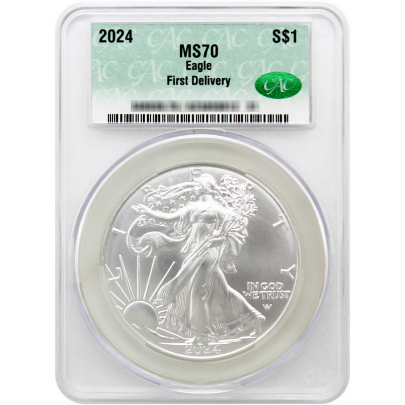 2024 SAE MS70 First Day of Delivery CAC | SilverTowne
