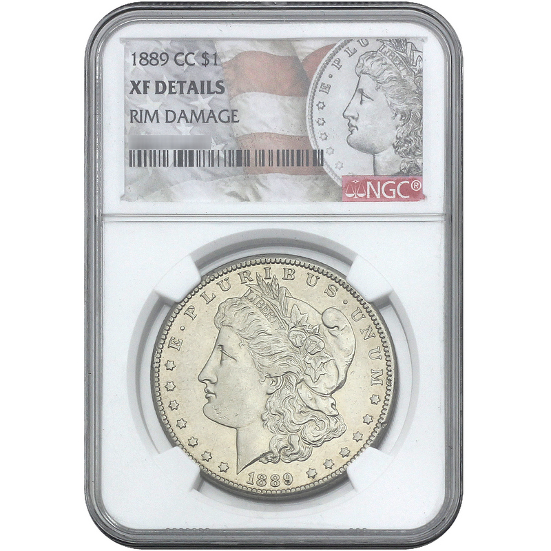 1889 CC Morgan Silver Dollar XF *Details* NGC | SilverTowne