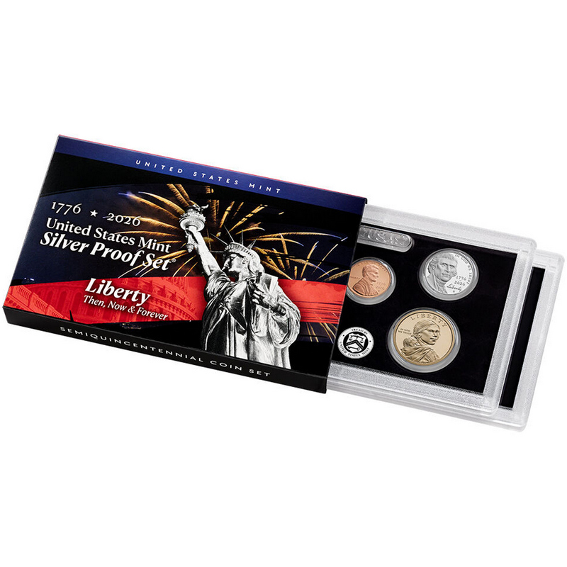 2026 United States Mint Silver Proof Set OGP Semiquincentennial