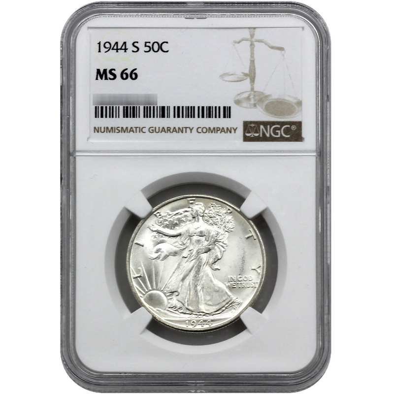 1944 S Walking Liberty Half Dollar MS65 NGC | SilverTowne