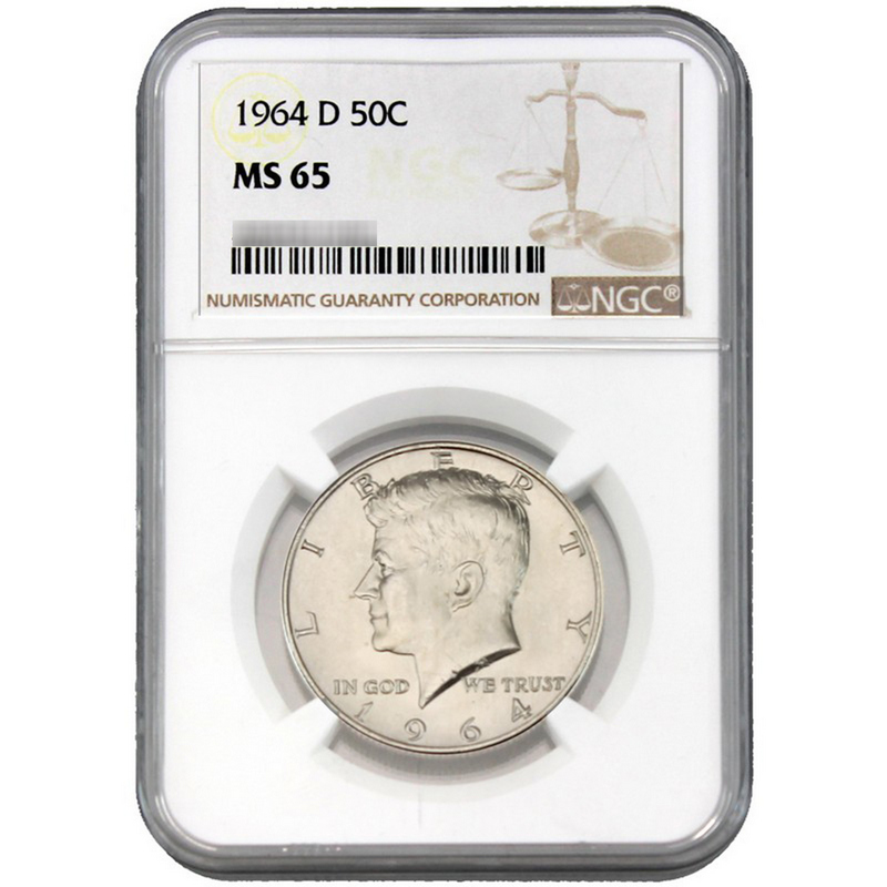 1964 D Kennedy 1/2$ MS65 NGC | SilverTowne