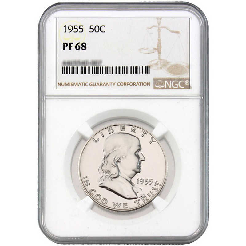 1955 Proof Franklin PF68 NGC | SilverTowne