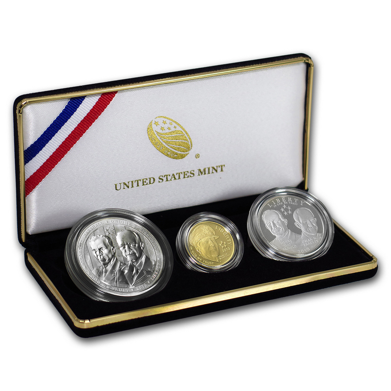 2013 5-Star Generals 3 Coin Set OGP | SilverTowne