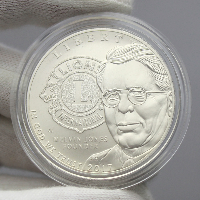 2017 Lions Clubs 100周年銀貨 記念プルーフ銀貨 2017年ライオンズクラブ国際協会100周年記念プルーフ銀貨 UNITED