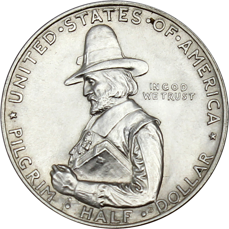 1920 Pilgrim Half Dollar Commemorative AU/BU | SilverTowne