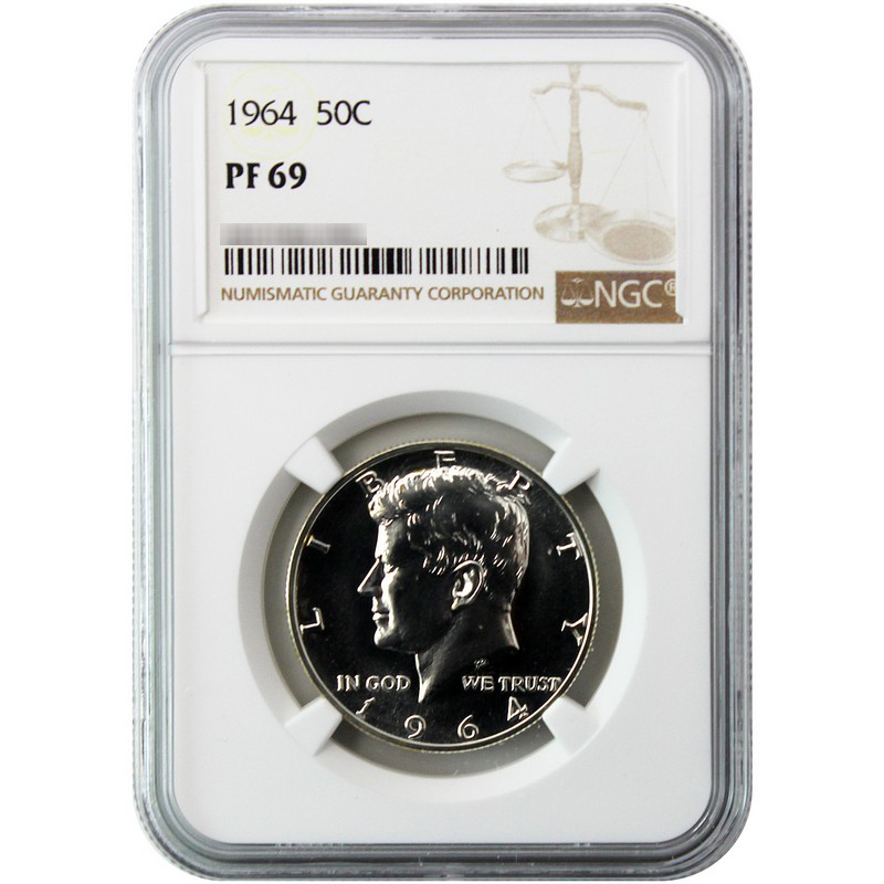 1964 Kennedy Half Dollar PF69 NGC | SilverTowne