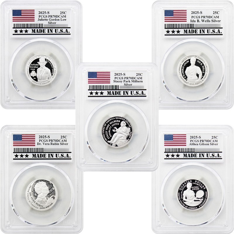 2025-S Silver Proof American Women Quarters PR70DCAM Set | SilverTowne