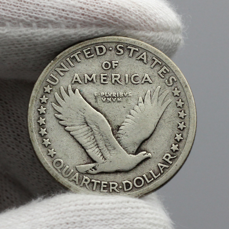 1917-D Type 1 Standing Liberty Quarter VG/F 90% Silver | SilverTowne