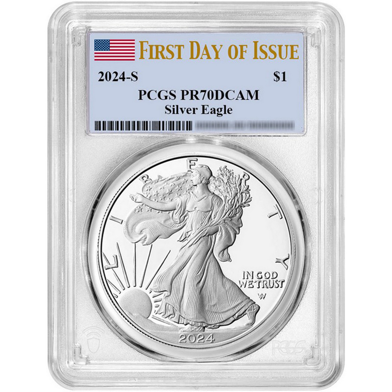 2024S SAE PR70 DCAM FDI PCGS Flag Label | SilverTowne