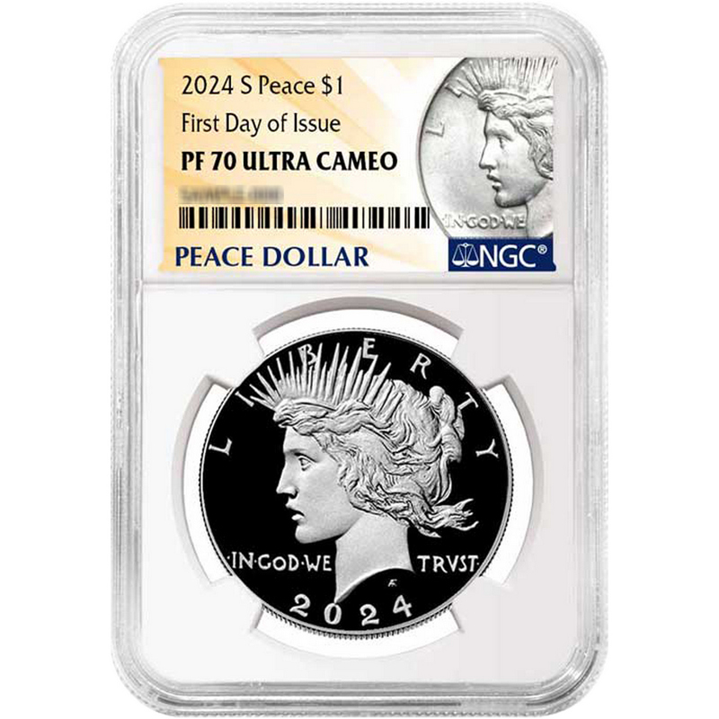 2024年 オーストラリア 銀貨 NGC PF70 UC クリソプレーズ 天然石 2024 S Morgan & Peace Silver $ Set NGC PF70 UC FDI | SilverTowne