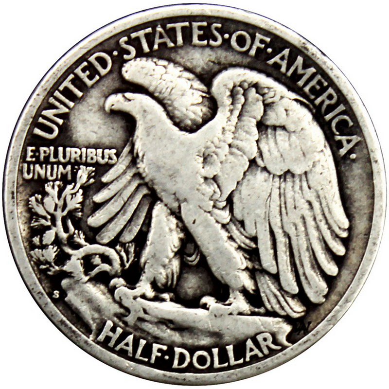 1933 S Walking Liberty Half Dollar F/VF | SilverTowne