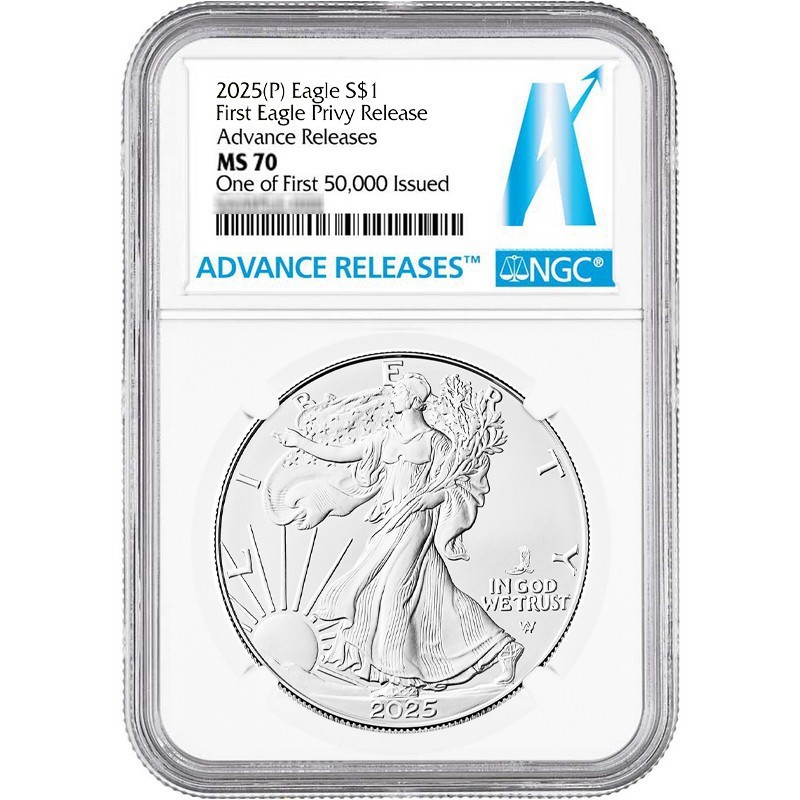 2025 SAE Eagle Privy MS70 NGC Advance Releases| SilverTowne