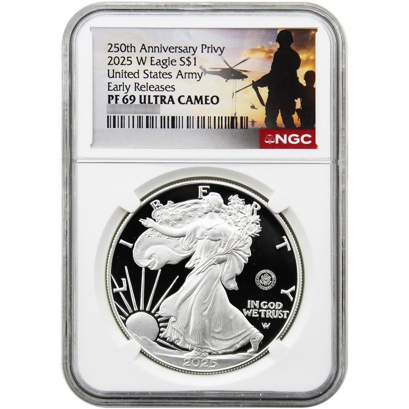 2025年 アメリカ シルバーイーグル Privy NGC 【初期5万枚限定】② 2025年 アメリカ シルバーイーグル Privy NGC 【初期5万枚限定】 2025