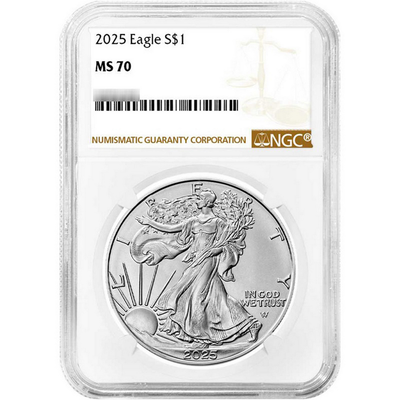 2025 SAE MS70 NGC Brown | SilverTowne