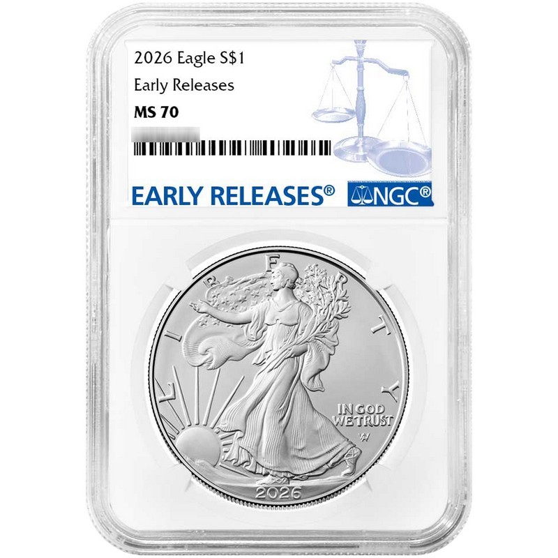 2026 SAE MS70 ER NGC | SilverTowne