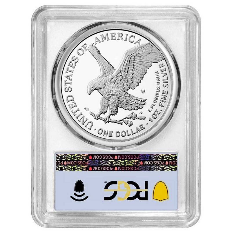 1776~2026-W Proof Silver American Eagle PCGS PR70 First Day of