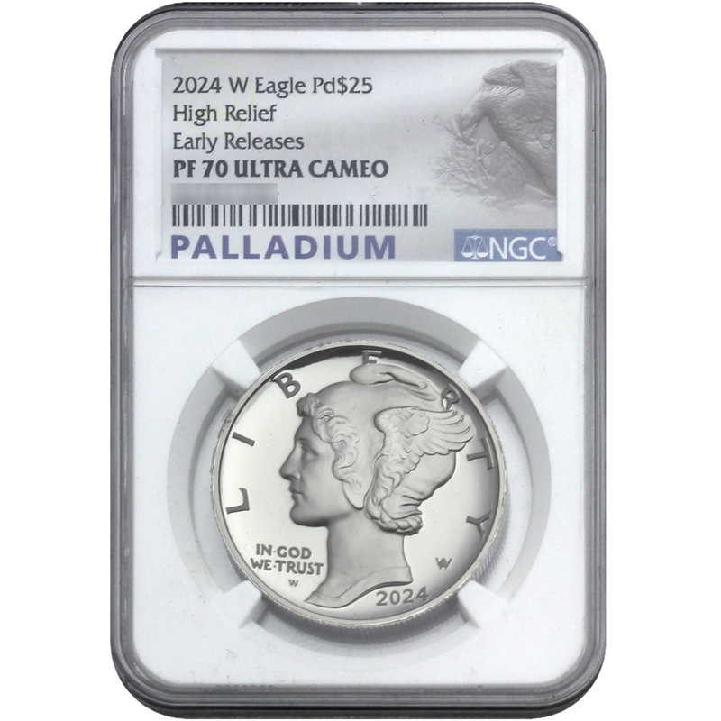 2024 W Palladium Eagle PF70 UC ER NGC | SilverTowne