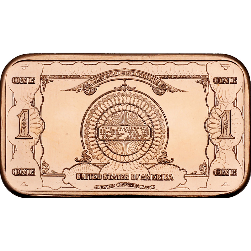 Donald Trump 45 Banknote 1 AVDP oz .999 Fine Copper Bar | SilverTowne
