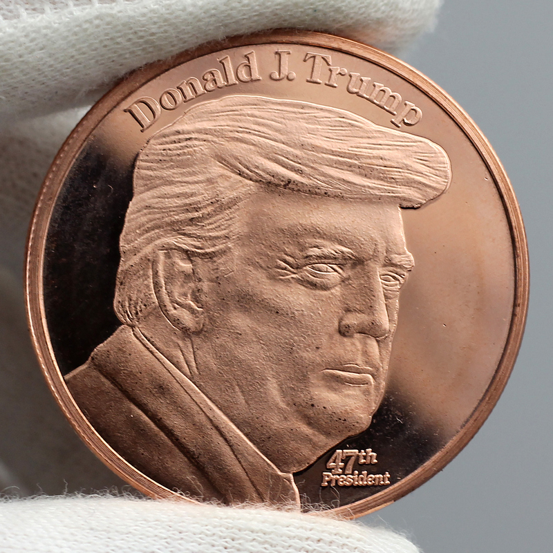 Donald J. Trump 47th President 1 AVDP oz .999 Fine Copper Round
