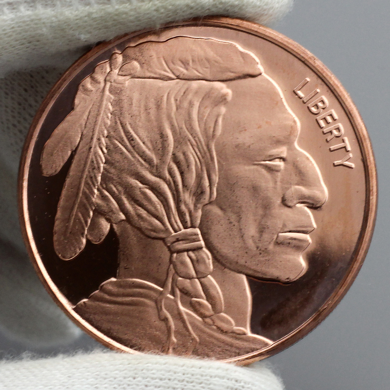 Buffalo Replica 1 AVDP oz .999 Fine Copper Round | SilverTowne