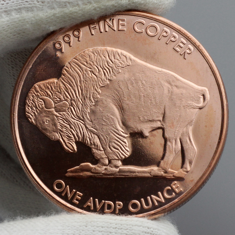 Buffalo Replica 1 AVDP oz .999 Fine Copper Round | SilverTowne