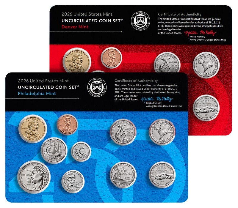 2026 United States Mint Uncirculated Coin Set OGP | 20-Coin P&D