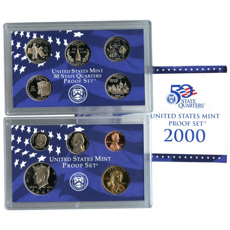 SilverTowne - 2000 S 10pc Proof Set