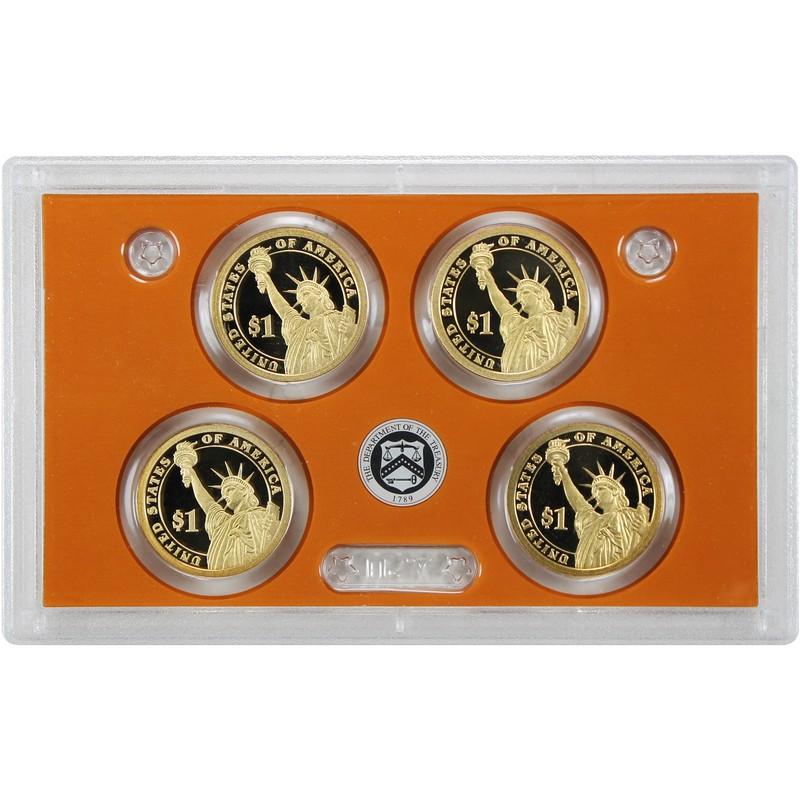 SilverTowne - 2007 S 4pc Presidential Dollar Proof Set