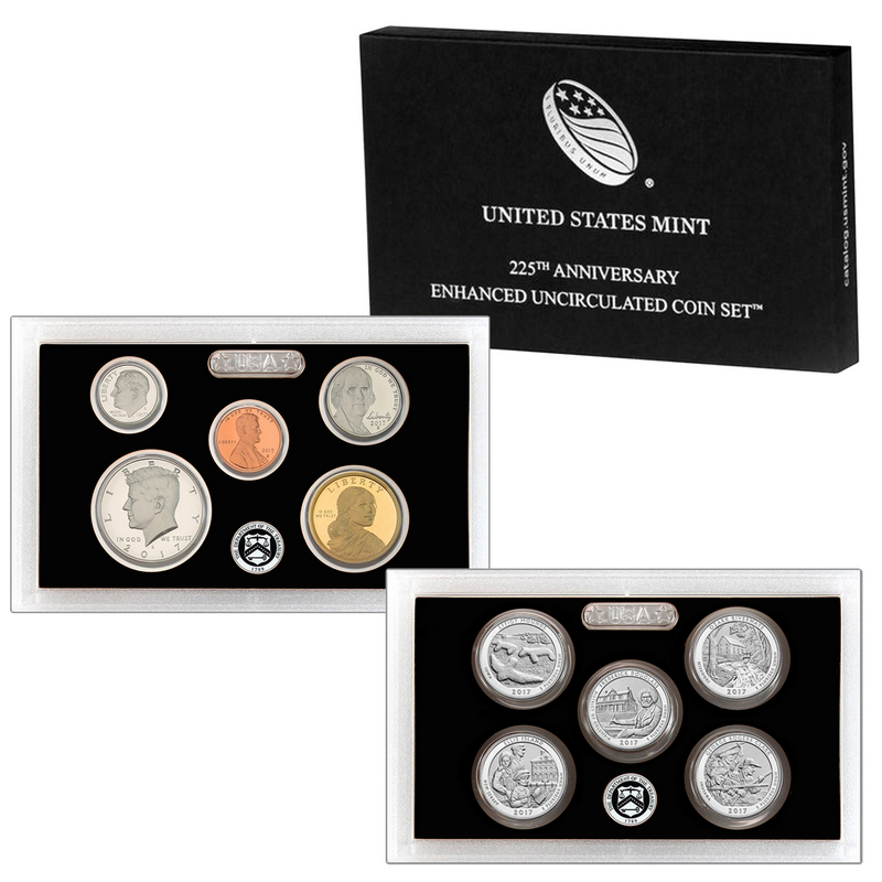 2017 S America the Beautiful Quarter 5 Coin Set Uncirculated *ON HAND*