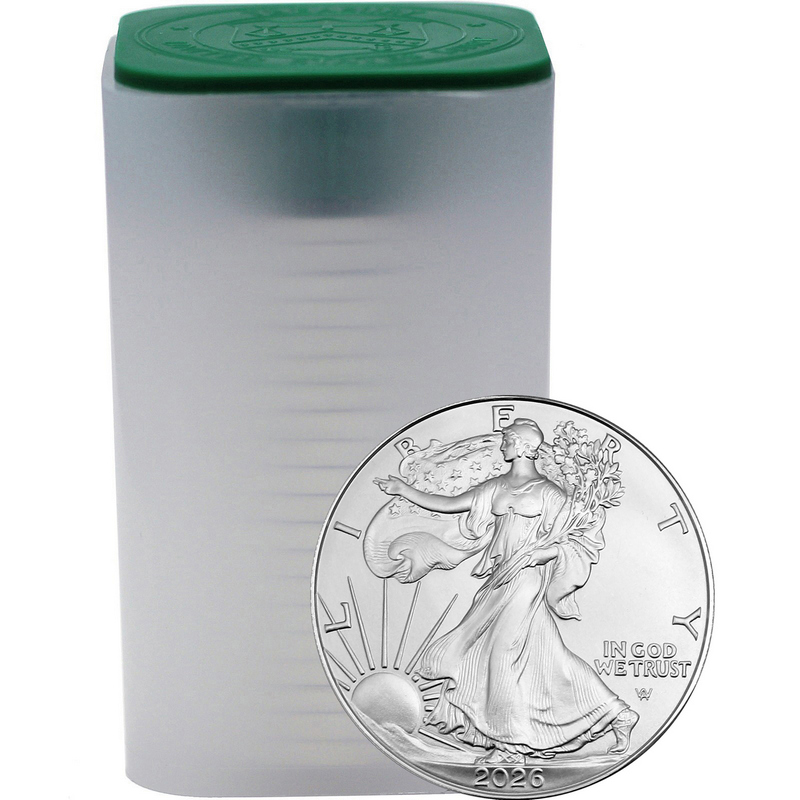 2026 Silver American Eagle BU – 20pc Tube | SilverTowne
