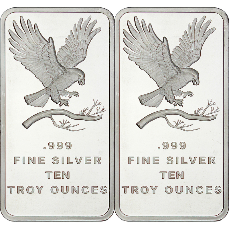 1 oz .999 Silver Bars SilverTowne Trademark Logo Design