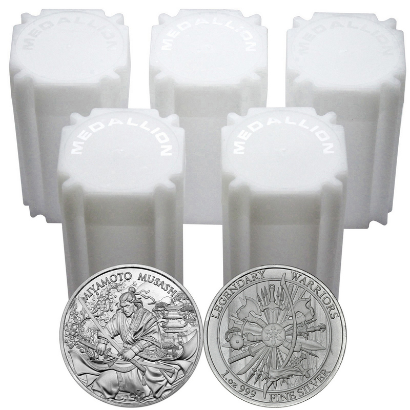 金メダル Miyamoto Musashi Legendary Warriors Series 1oz .999 Silver